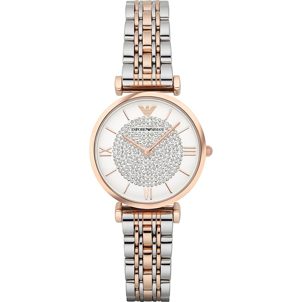 Emporio Armani Women\'s Retro Two-Tone Stainless Steel Quartz Watch AR1926
